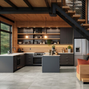 CoCo-Home宅家居_免膠科技地板_灰光影石紋