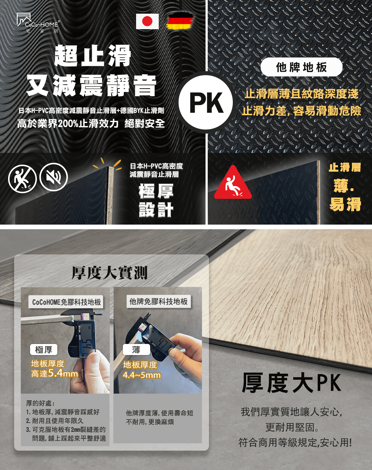 CoCo-Home宅家居_免膠科技地板_特色