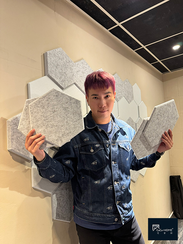CocoHome免膠立體吸音/隔音板-實作案例