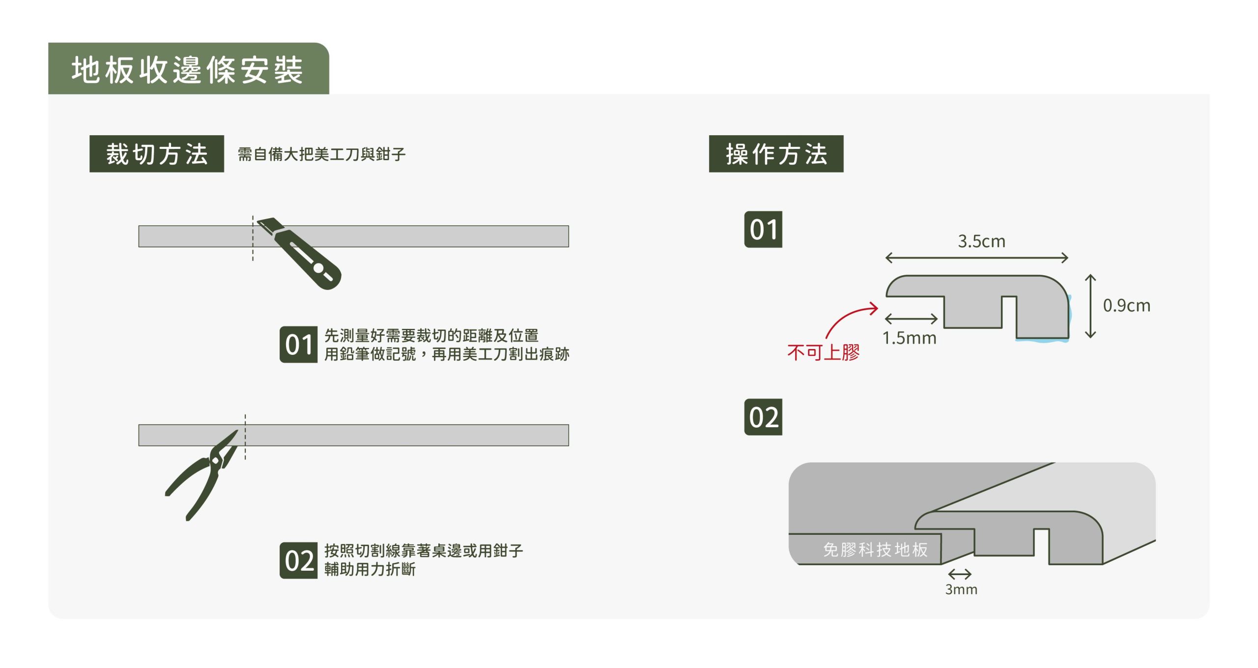 CoCo-Home宅家居裝修 地板收邊條安裝教學