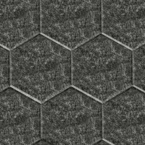 CoCo-Home免膠立體吸音隔音板_六角形亞麻黑