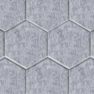 CoCo-Home免膠立體吸音隔音板_六角形淺灰