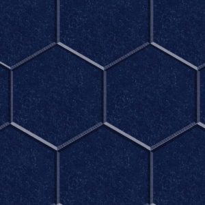 CoCo-Home免膠立體吸音隔音板_六角形藏青色