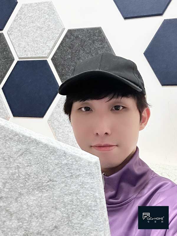 CoCo-Home宅家居_免膠立體吸音隔音板_案例分享