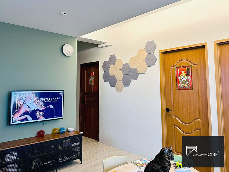 CoCo-Home宅家居裝修_免膠立體吸音隔音板_客戶完工實例