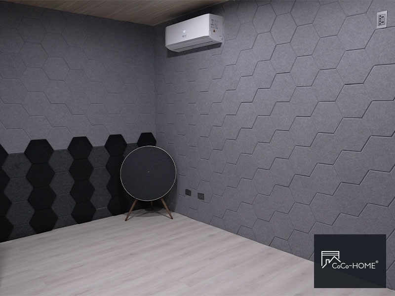 CoCo-Home宅家居裝修_免膠立體吸音隔音板_客戶完工實例