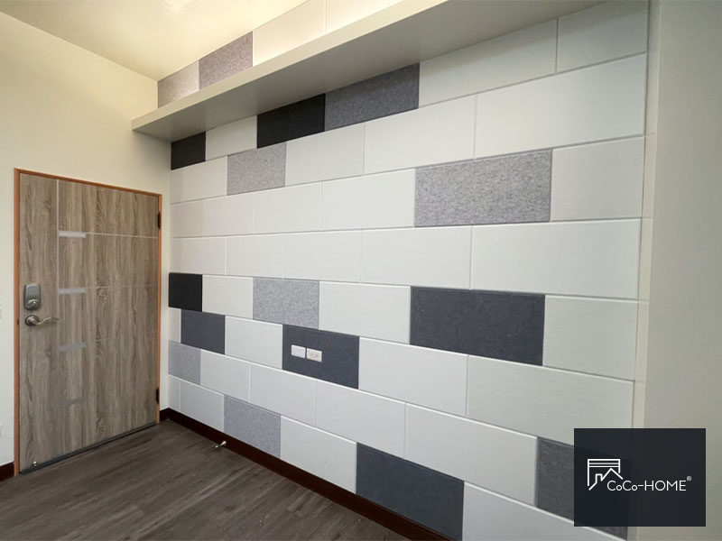 CoCo-Home宅家居裝修_免膠立體吸音隔音板_客戶完工實例
