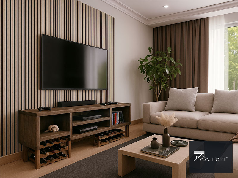 CoCo-Home宅家居-吸隔音木格柵板案例