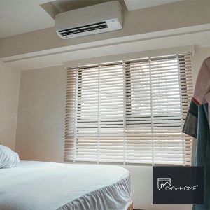 CoCo-Home宅家居-實木百葉窗簾案例 OL5024-奶油白