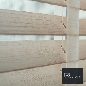 CoCo-Home宅家居-實木百葉窗簾案例 OL5024-奶油白