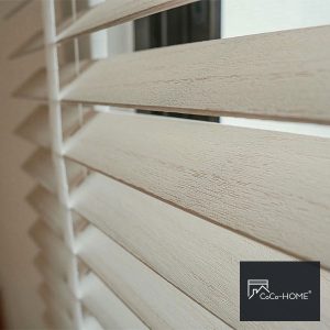 CoCo-Home宅家居-實木百葉窗簾案例 OL5024-奶油白