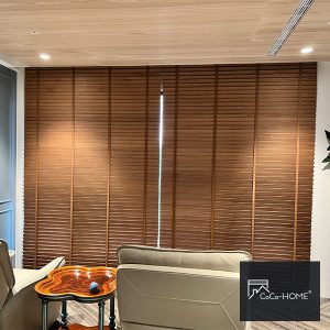 CoCo-Home宅家居-實木百葉窗簾案例 OL5030-胡桃原木