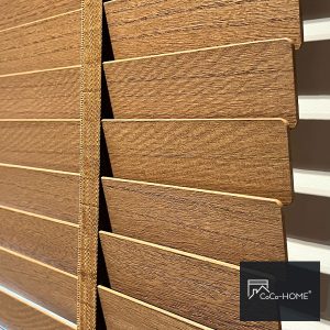 CoCo-Home宅家居-實木百葉窗簾案例 OL5030-胡桃原木