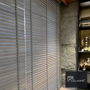 CoCo-Home宅家居-實木百葉窗簾案例OL5032-岩灰