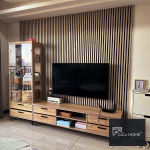 CoCo-Home吸隔音木格柵板-案例分享【白橡木】