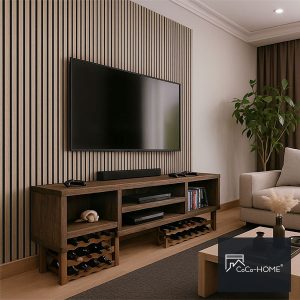 CoCo-Home吸隔音木格柵板-瑞士銀梨