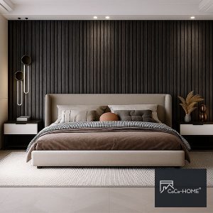 CoCo-Home吸隔音木格柵板-黑杏木