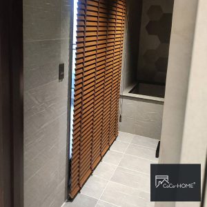 防水木百葉窗簾-韓系防水款PS0005-檀木棕