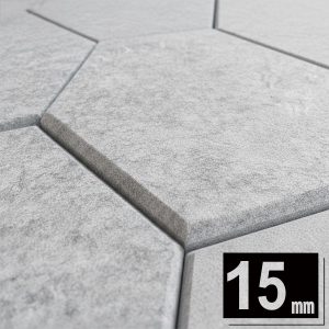 CoCo-Home免膠立體吸音隔音板_15mm六角形大理石白