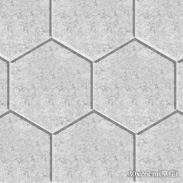 panels_pd_sc604n CoCo-Home免膠立體吸音隔音板_六角形大理石白