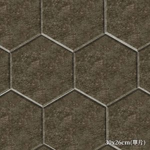 CoCo-Home免膠立體吸音隔音板_六角形咖啡色