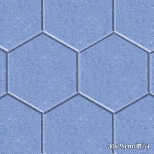 CoCo-Home免膠立體吸音隔音板_六角形淺天藍