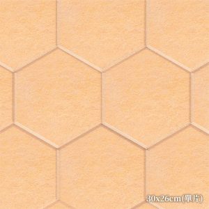 CoCo-Home免膠立體吸音隔音板_六角形淡粉橘