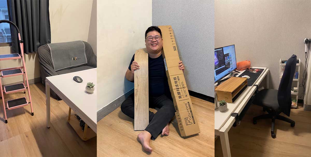 免膠科技地板安裝案例