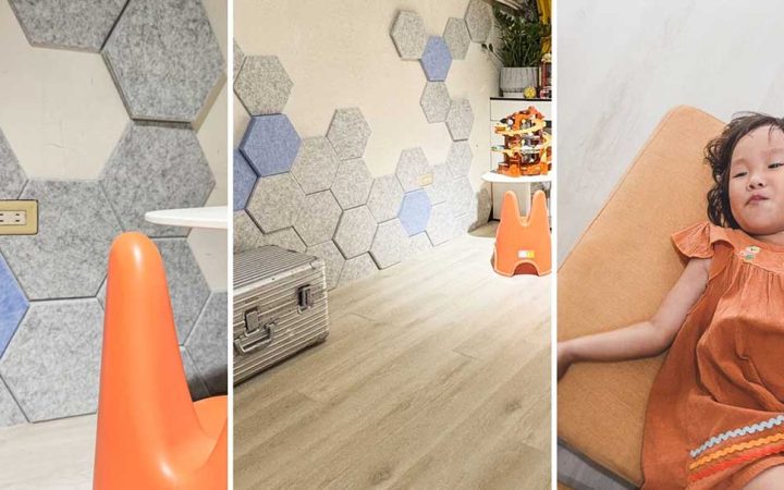 CoCoHome免膠立體吸音/隔音板-實作案例